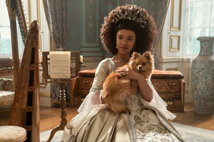India Amarteifio as young Queen Charlotte in Queen Charlotte: A Bridgerton Story.